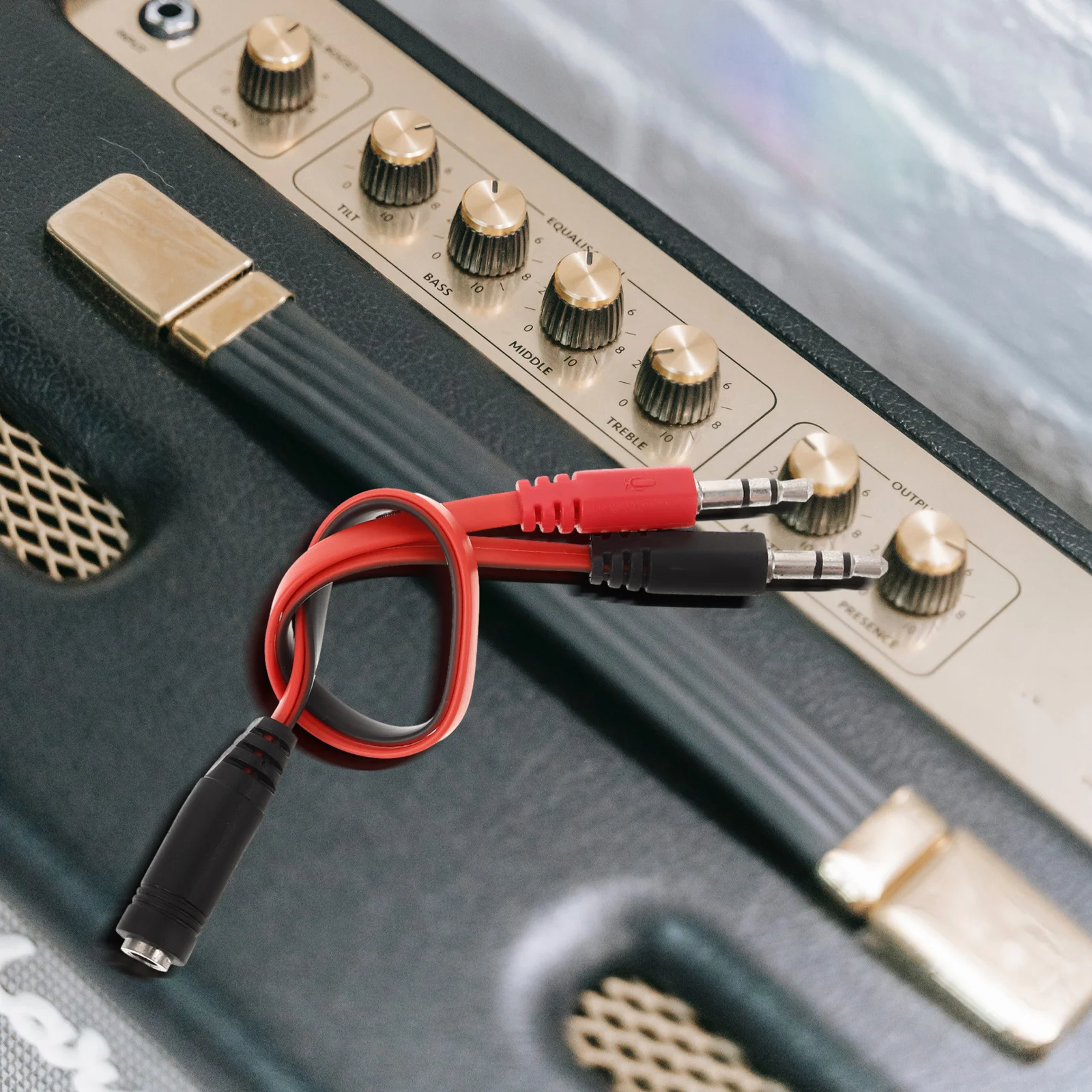 

3.5mm Audio Splitter Cable Headphone Mic Adapter Durable Dual Device Connection Smartphone Tablet Laptop Accessories