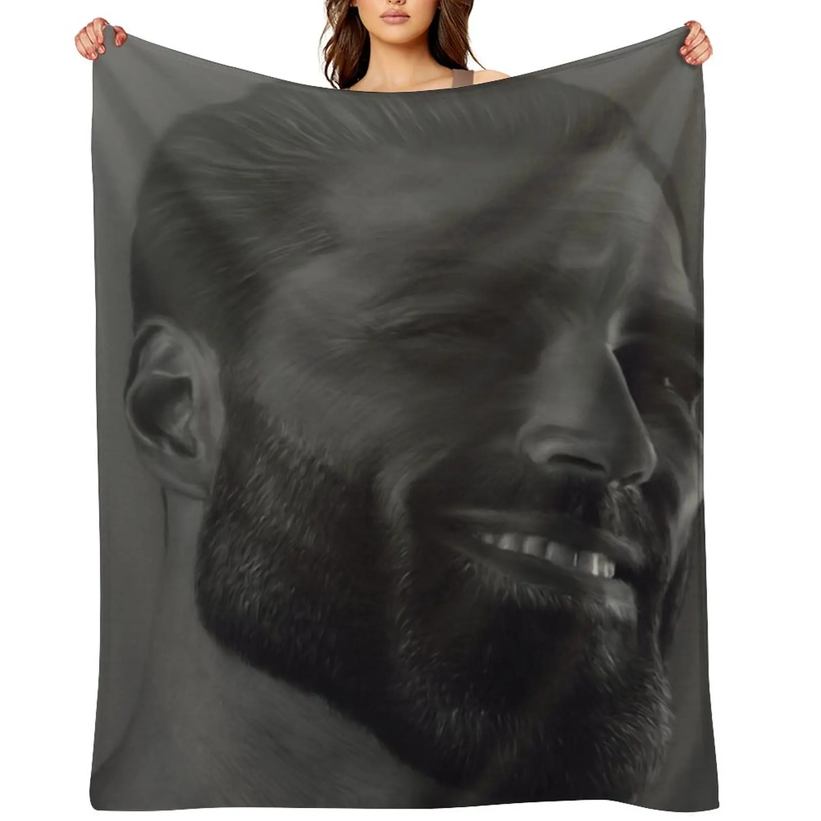 GigaChad XL in oil Throw Blanket Polar Decoratives Sofa For Sofa Thin Sofa Quilt Luxury Brand Blankets