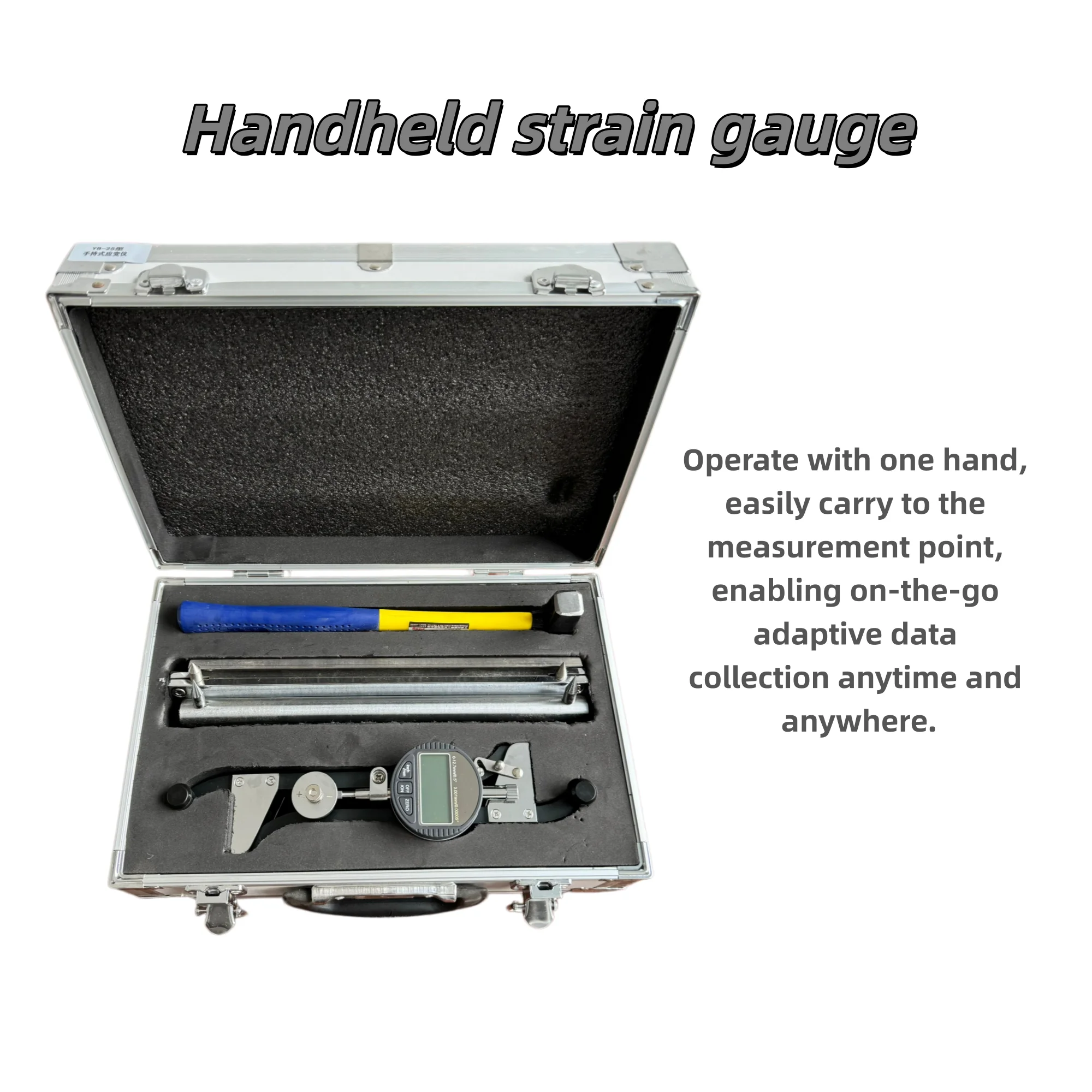 1-Year Warranty  Hand-held Strain Gauges for Measure the Deformation of Building Structures Concrete Testing Equipment
