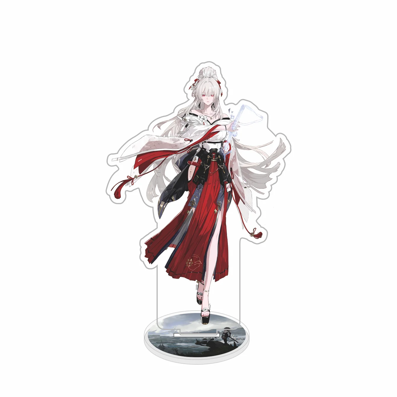Wuthering Waves Augusta Gallery Figure Stand Model Plate Key  LUUK HERSS AEMEATHA Acrylic Standing Anime Iuno SIGRIKA Gift