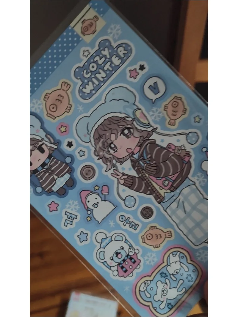 1pc Kawaii Character Stickers Scrapbooking Stickers Deco Stationery Stickers Millennium Anime Story Phone Craft DIY