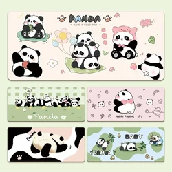 Panda Pattern Mouse Pad Cartoon Kawaii Desk Pad for Girls Table Decor Home Office Computer Keyboard Deskpad Gaming Accessories