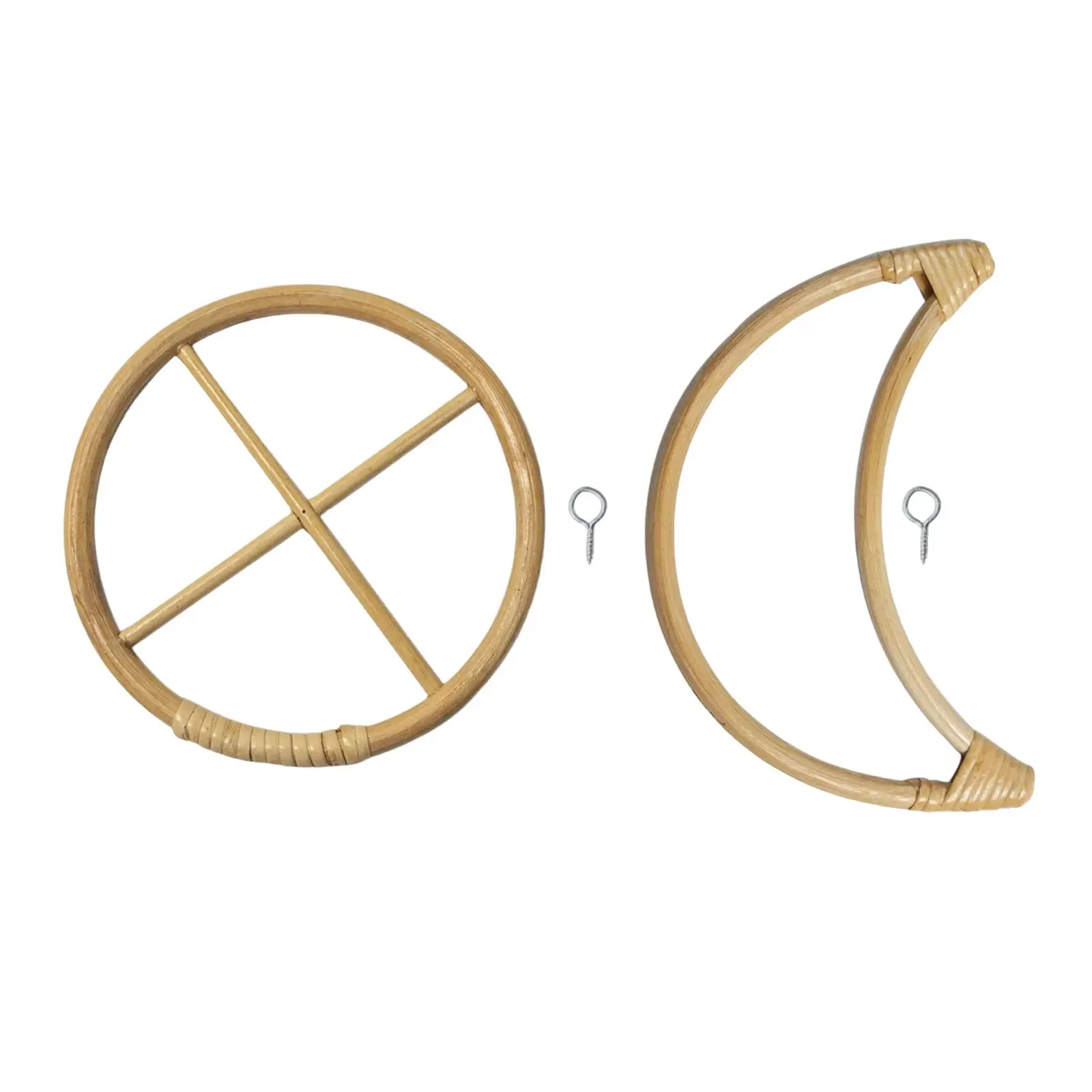 Wooden Hoop Ring Macrame Rings for Crafts for Hanging Wind Chimes Wall Decor Ornament