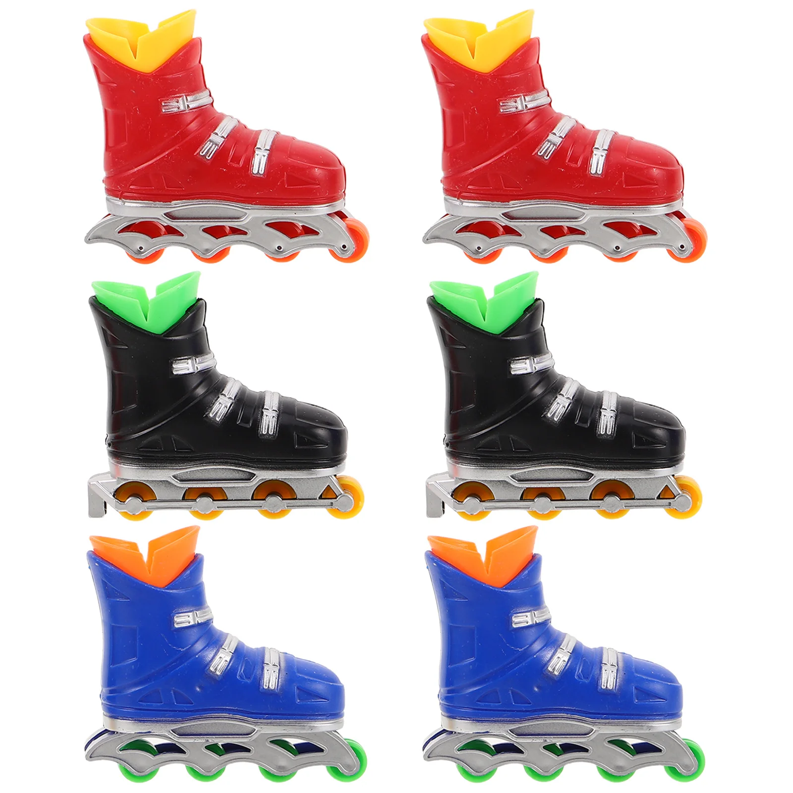 

6Pairs Mini Finger Skates Unique Design Compact Fingerboard Set for Travel Office Coordination Skill Improvement Birthday Gifts