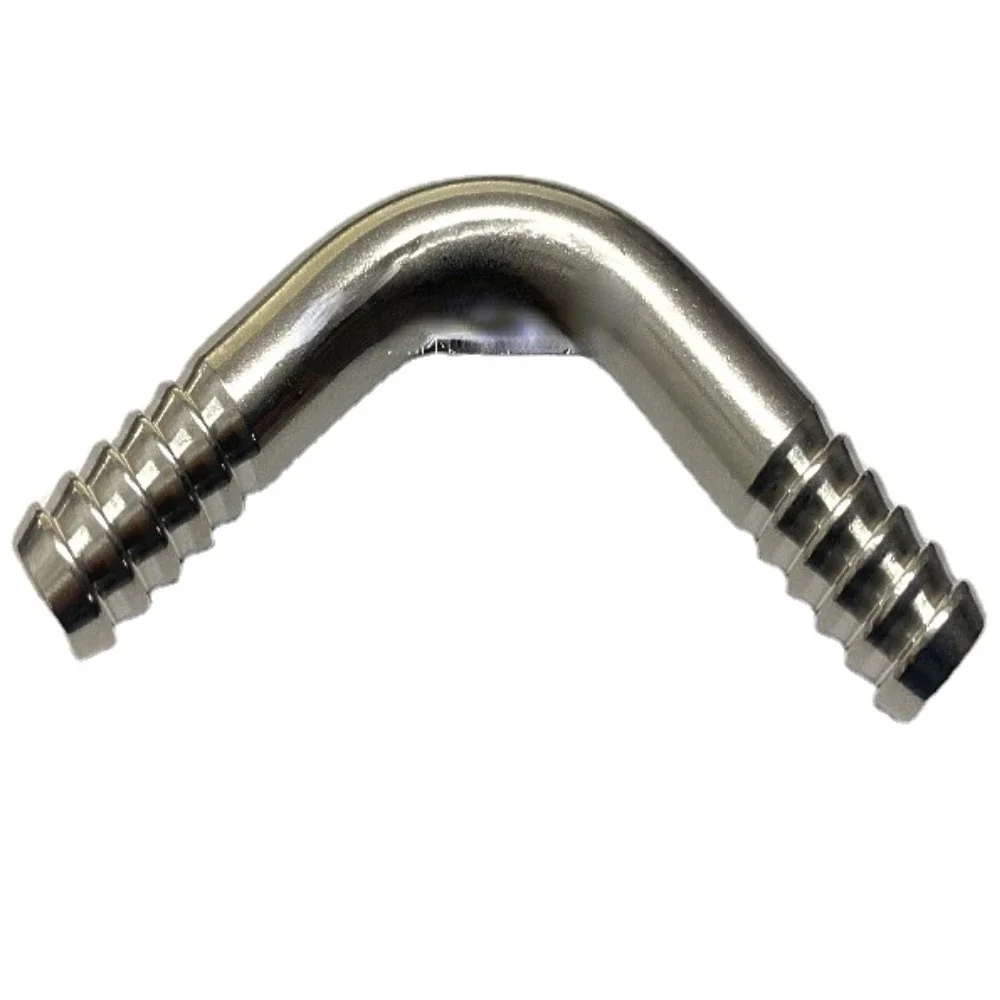 

8mm 10mm 12mm 13mm 14mm Hose Barb Right Anlge 90 Degree Elbow 316L Stainless Steel Pipe Fitting Connector Water Gas Oil