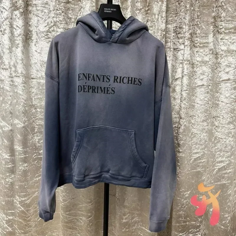 24ss Winter ERD Sweater Vinatge Washed Hiphop Street Men Women Hooded Pullover Enfants Riches Deprimes Hoodies