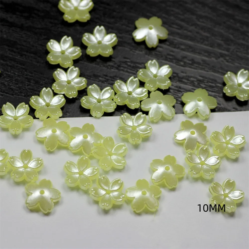 50Pcs 15MM Fünf Blütenblatt Blume Form Acryl Perlen Lose Spacer Perlen Für Schmuck Machen Diy Armbänder Handgemachte Accessoires