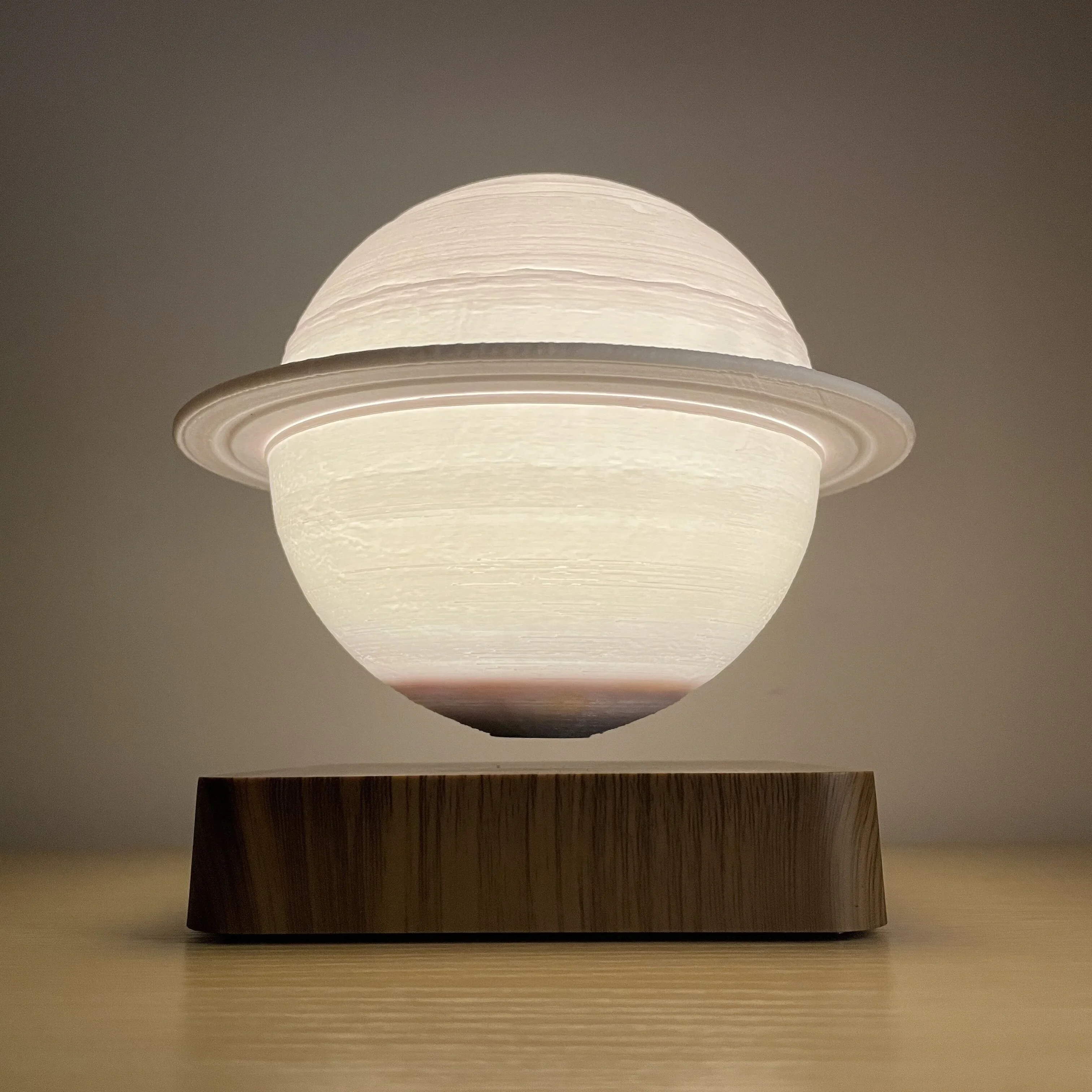 HCNT Factory Price 3D Printing Personalized Gift Magnetic Levitating Saturn Night Light