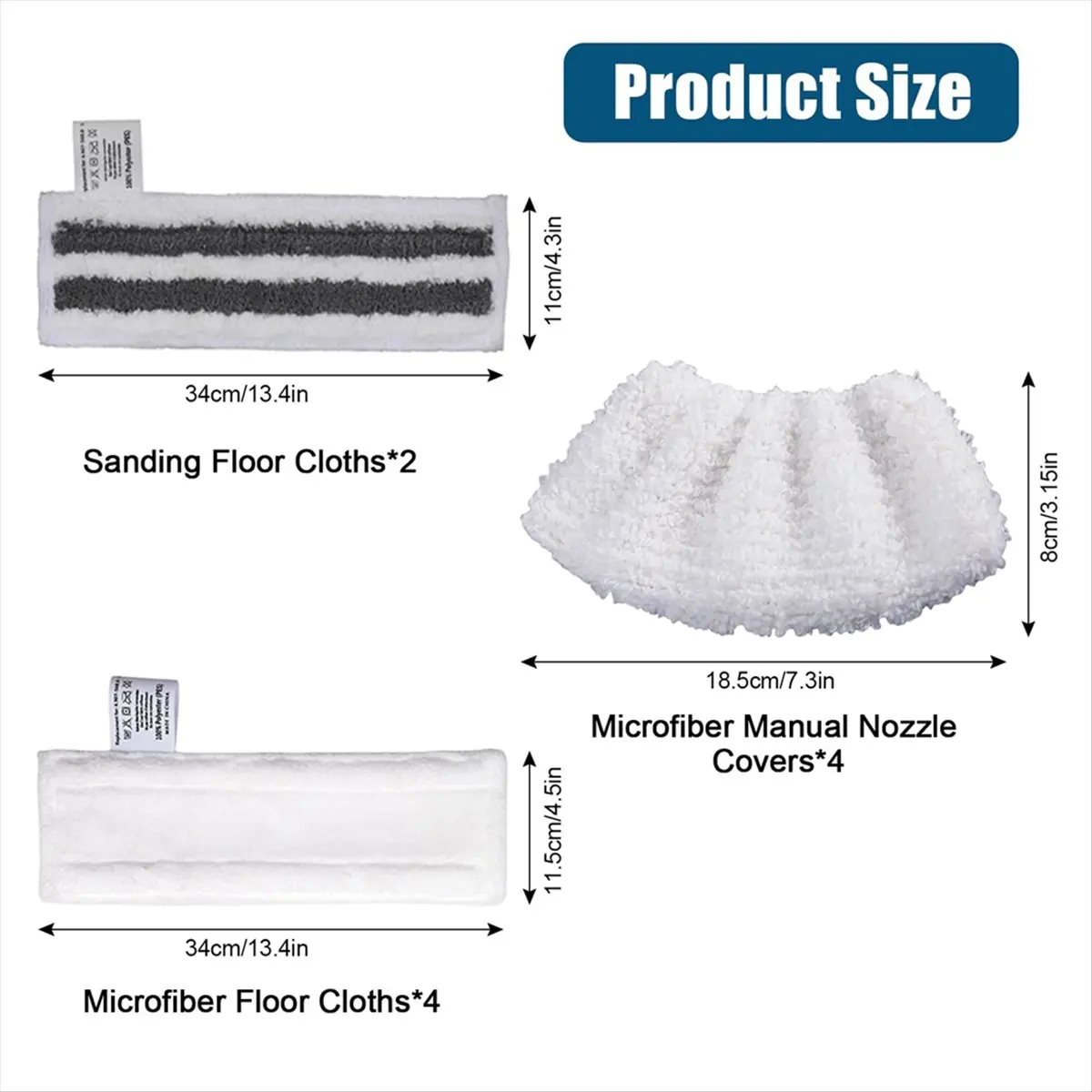 

Сменные насадки для пароочистителей Easyfix SC1, SC2, SC3, SC4, SC5, набор салфеток из микрофибры [запчасти]