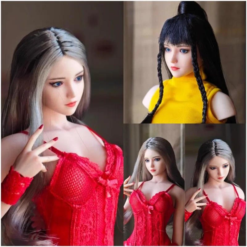 

[2025 Q4] YMT101 Масштаб 1/6 Азиатская женская резьба по голове Лю Модель с подвижными глазами для 12-дюймовых игрушечных фигурок Ph White Skin Body
