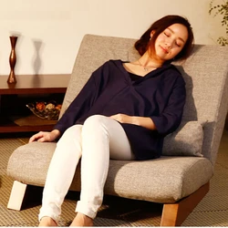 Boden Klapp Einzigen Sitz Sofa Bett Moderne Stoff Japanische Wohnzimmer Möbel Armless Lounge Liege Gelegentliche Akzent Stuhl