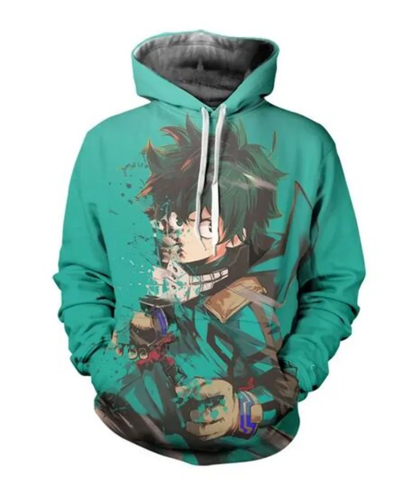 

New Fashion Men/Women My Hero Academia 3D Print Long Sleeve Hoodie Casual Sweatshirt Hoodies Men Sport Pullover LM04