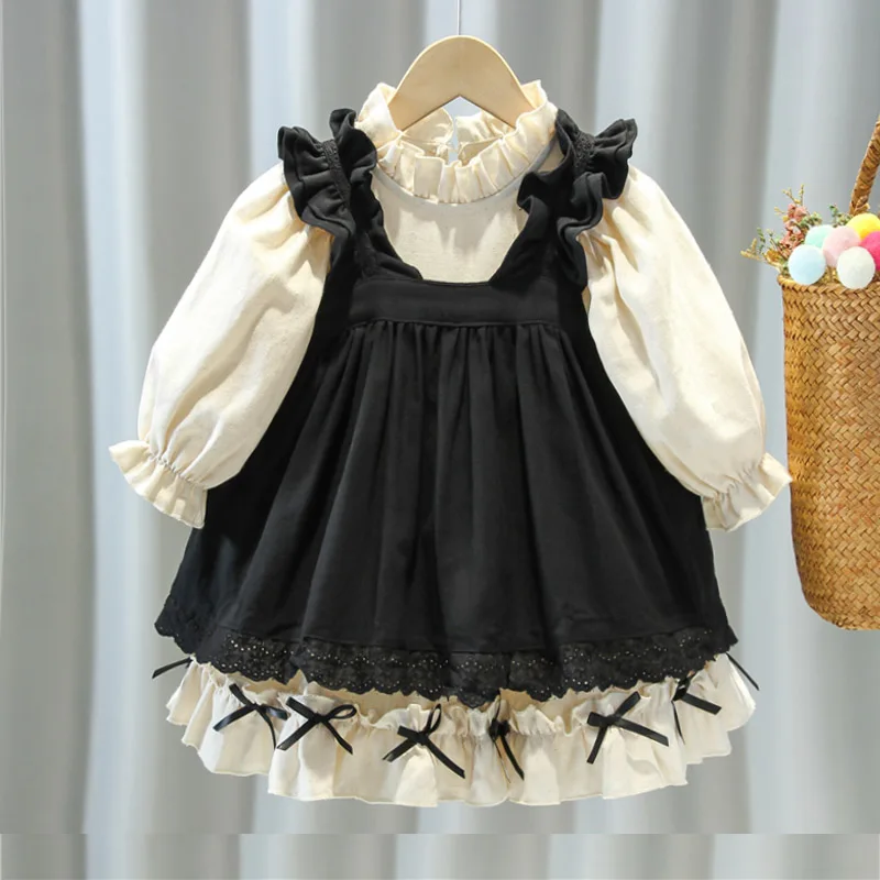 

Kids Clothing Sets for Girls Baby Clothes Toddlers Spring Costumes Children Shirt & Dress Lolita Party Outfits 2 3 5 6 7 8 Years