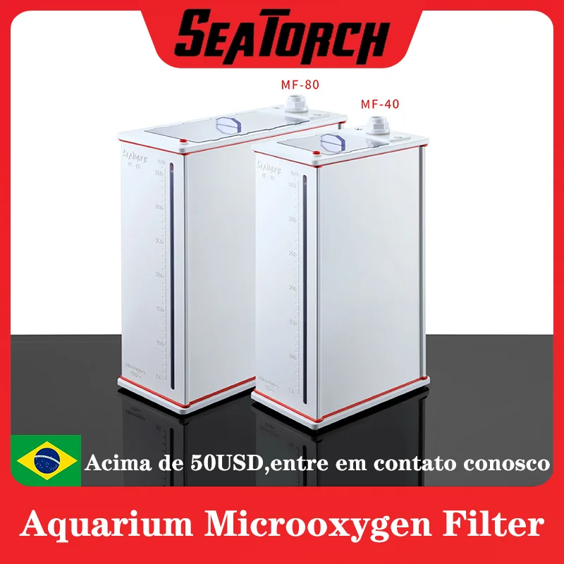 

Seatorch Aquarium Microoxygen Filter For Reef Fish Tank Water Purification Aquatic Supplies Accessories MF-40\MF-80 Filter