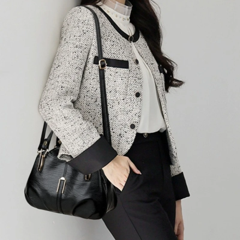 

Women's Tote Bag with Large Capacity Vintage Soft Faux Leather Multi-Compartment Crossbody Shoulder Strap Work Commute