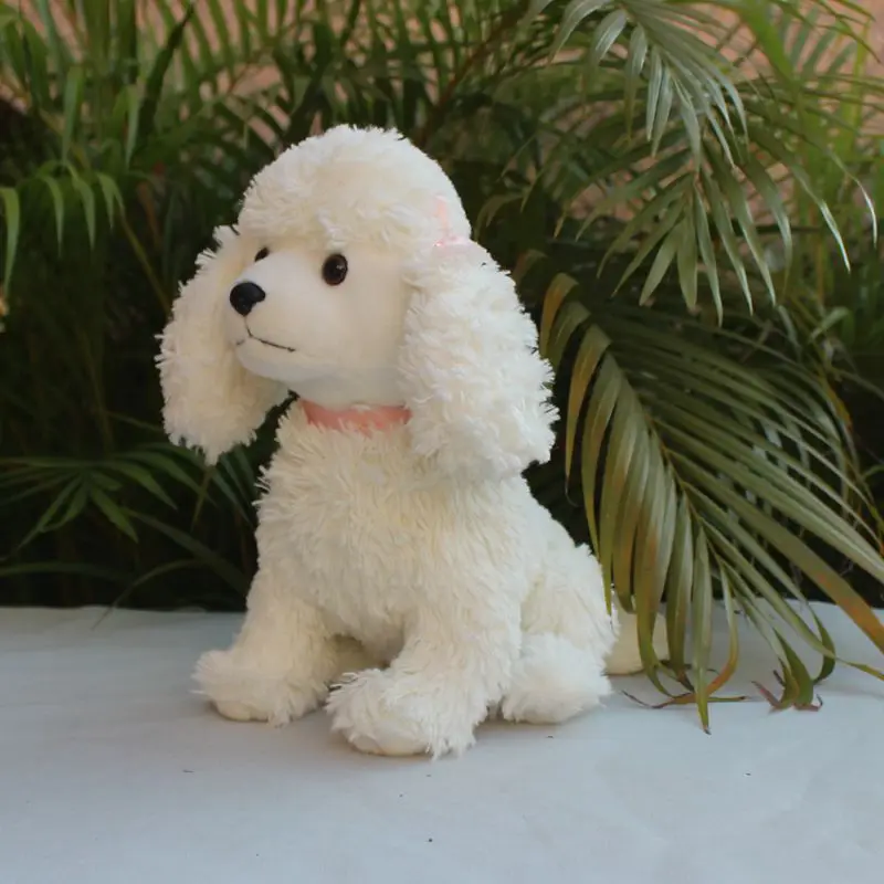 

Simulation Animal Teddy Dog Doll Cute Pet Poodle Plush Toy Gift Decoration 26cm DY10360