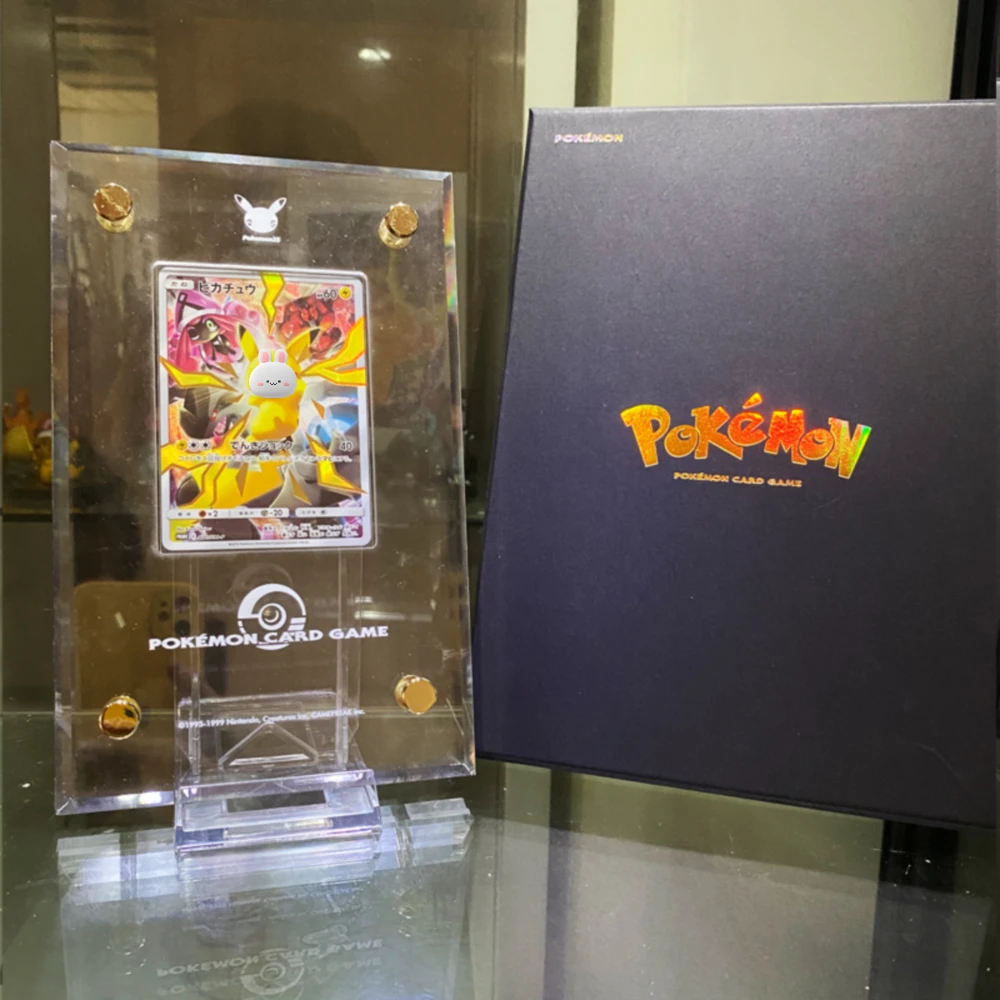 Acrylic PTCG Pokemon ACG 25th Anniversary Collection souvenir card brick transparent stand display Card not included