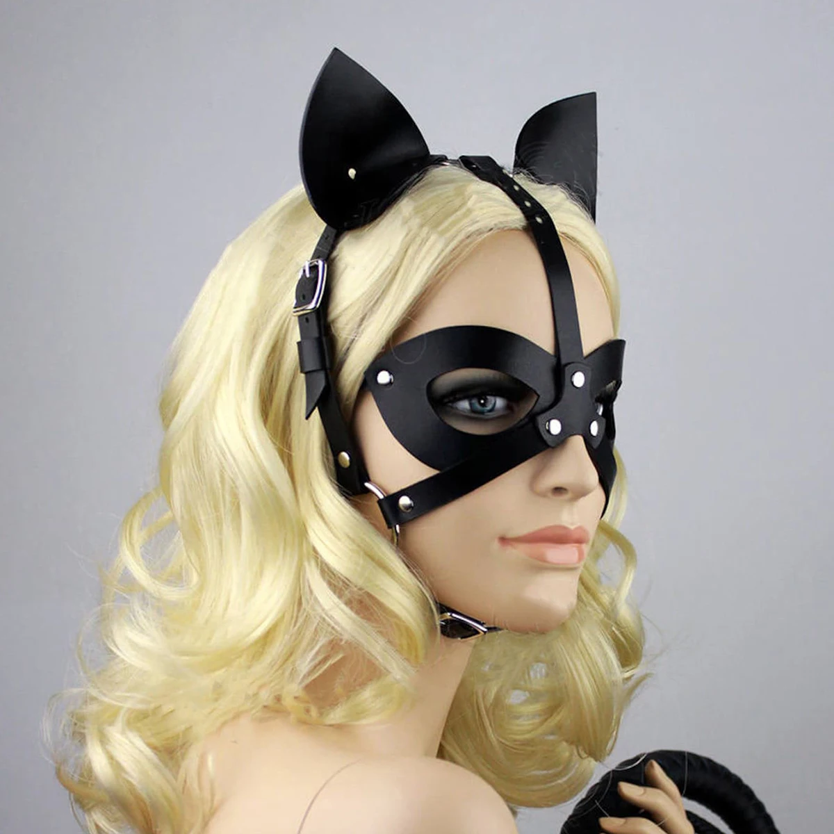 

Women's Sexy PU Leather Cat Mask Pet Style Mask Role Playing Sexy Mask Cat Mask.