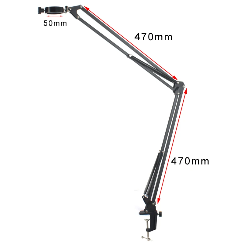 Cantilever Universal Bracket Adjustable Boom Table Holder M6 Installation Aperture For Video Microscope Camera