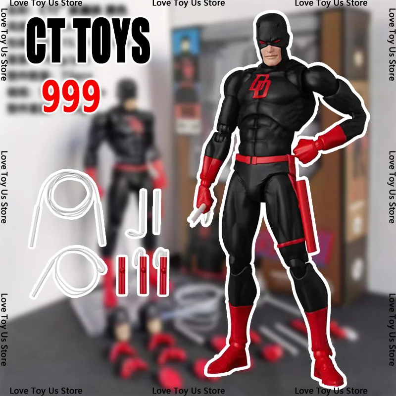 

Ct Toys Mafex 223 Daredevil Black 999 Red New Hot Comic Version Anime Action Figure Figurine Statue Model Kids Toys Gifts