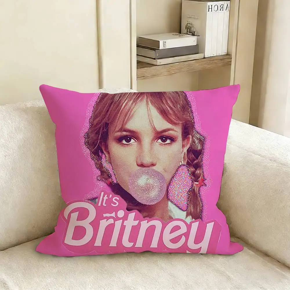 B-Britney S-Spears Pillow Case Living Room Sofa Cushion Cover Suitable For Home Bedroom Room Decoration view 2