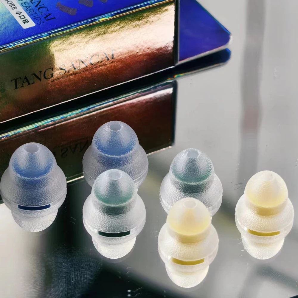 Tangzu Tang Sancai متوازن/WirdBore/Narrow Ver. سماعات أذن من السيليكون داخل الأذن، 3 أزواج من ملحقات سماعات الرأس، سدادة أذن #6