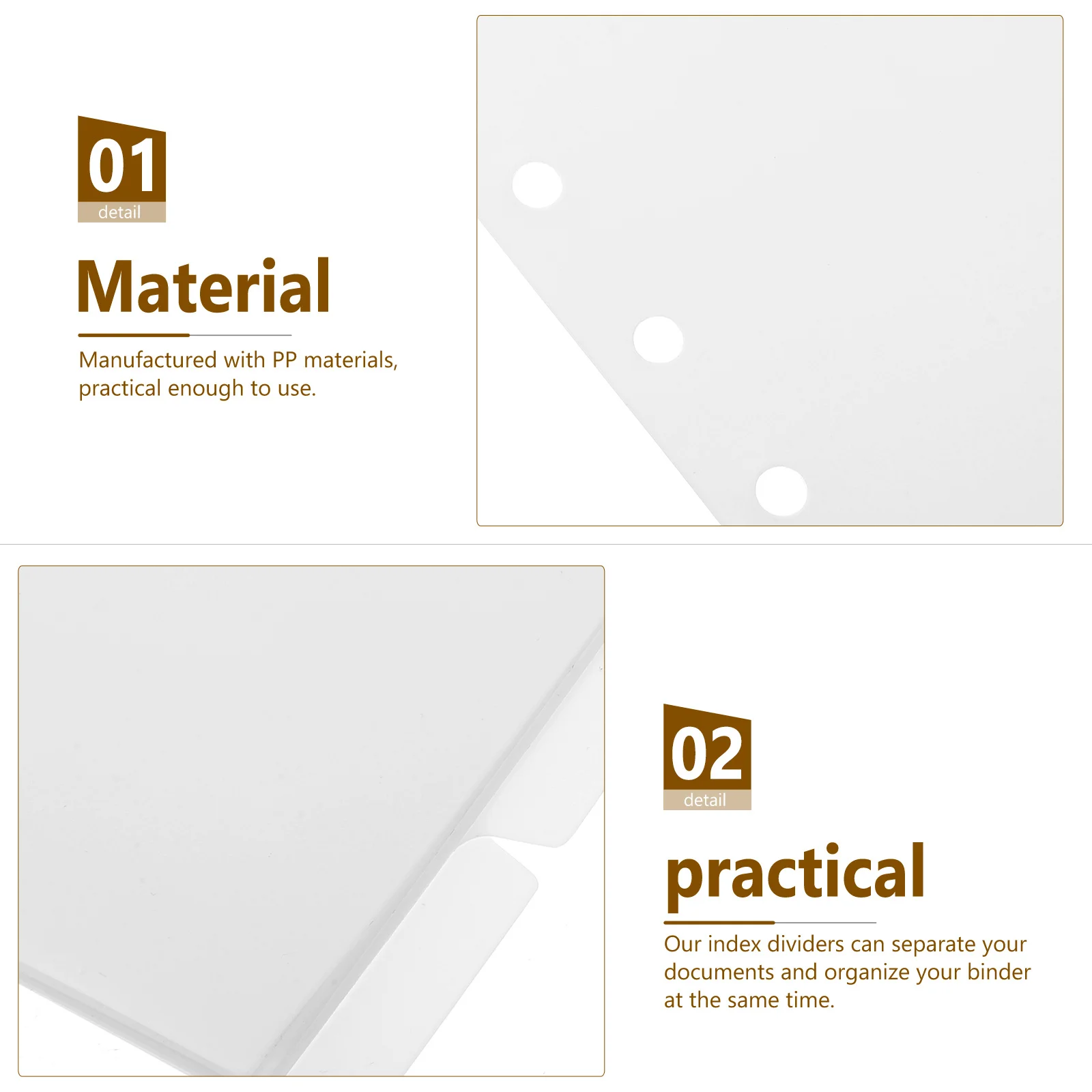 

Binder Pp Material Office File Plastic Page For Notebook Report Journal Classification Tabs Notebook Index Dividers