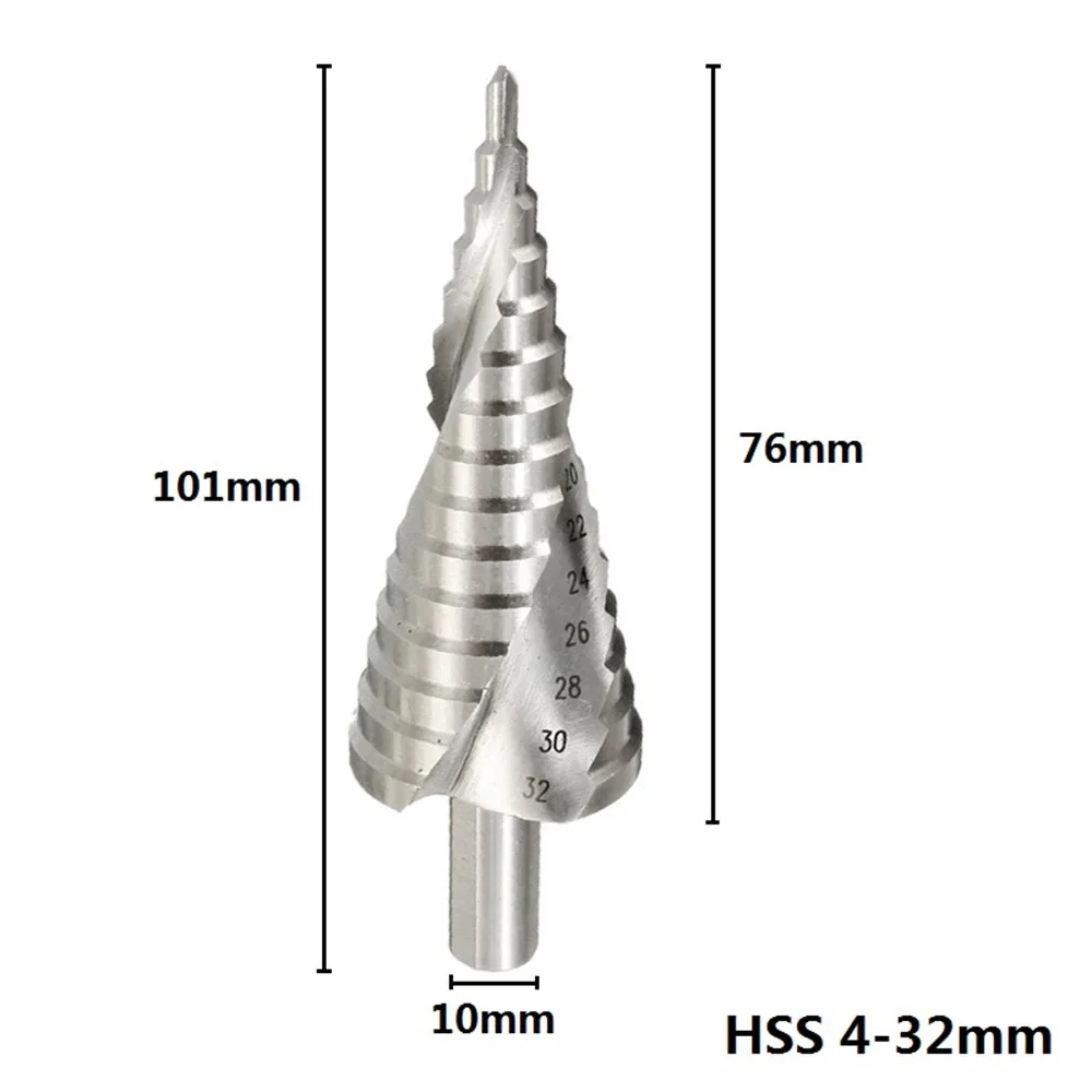 Hss Hexagonal Metal Drill Pagoda  Tool And Grooves 1 Piece Of 4-32mm For Powerful Spiral ing Steel Pitch