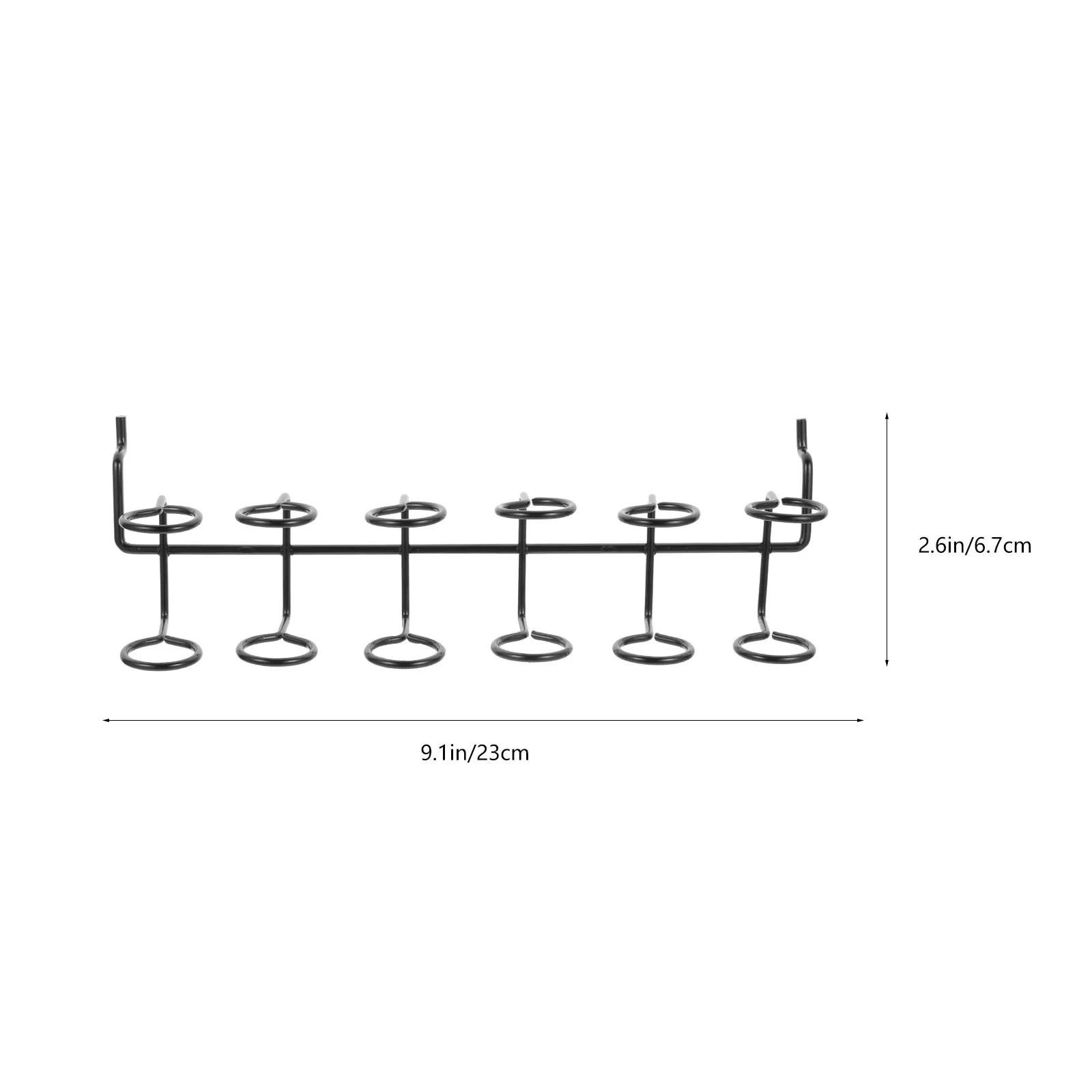 2Pcs Premium Iron Pegboard Screwdriver Rack Easy Install Needed Multi-Ring Tool Holder for Workshop Kitchen Bathroom