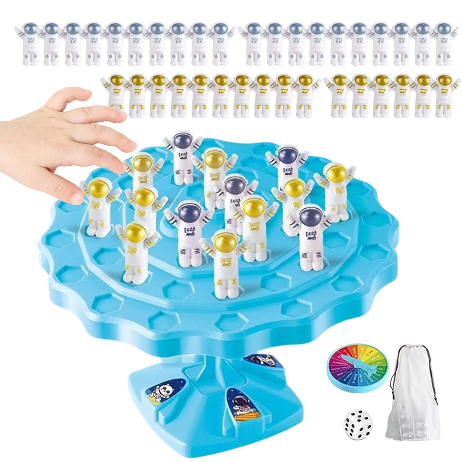 

Настольная игра для детей «Баланс-дерево»: Астронавты и Лягушки. Забавная интерактивная игра для родителей и детей. Развивающая игрушка-конструктор.