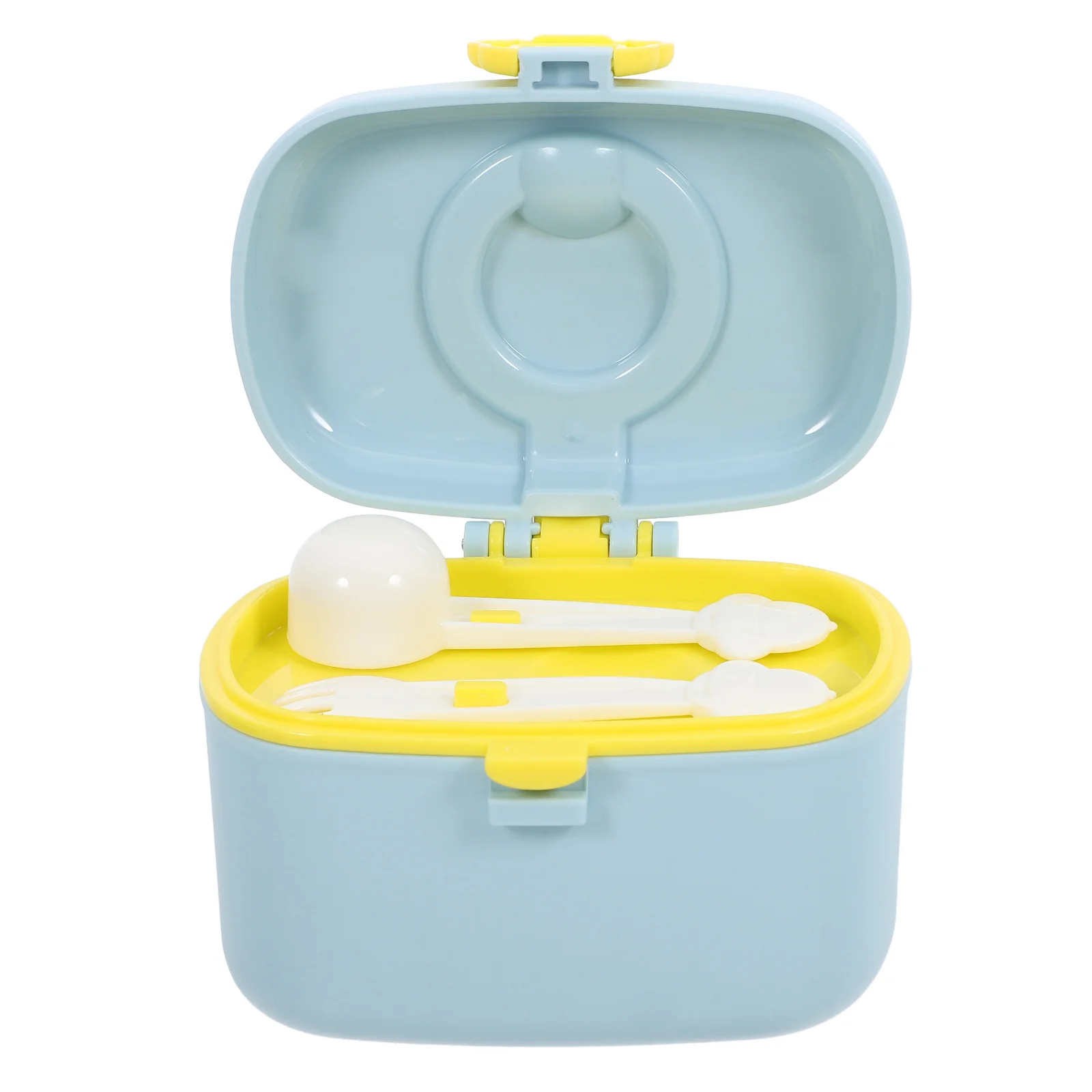 

Дорожные контейнеры для формул. Просторий дизайн. Держатель для сухого молока с ложкой. Идеально подходит для организации формулы и еды.