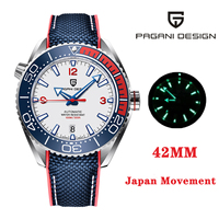 PAGANI DESIGN Top Brand Sports Men Mechanical Wristwatch Ceramic Bezel Waterproof Automatic Watch New Sapphire Glass Watches Men