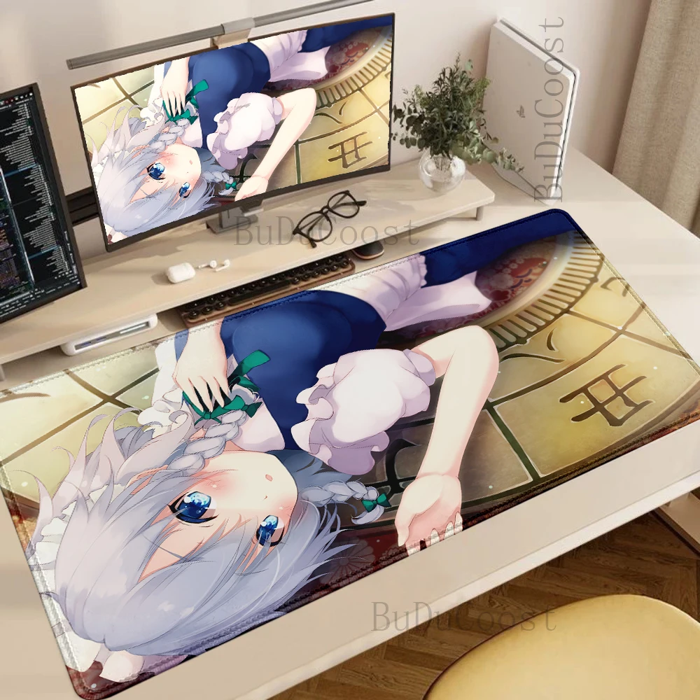 Hot selling item lzayoi Sakuya HD High definition PC Desktop games XXL mats Desktop Large mats games size accessorie mouse pad