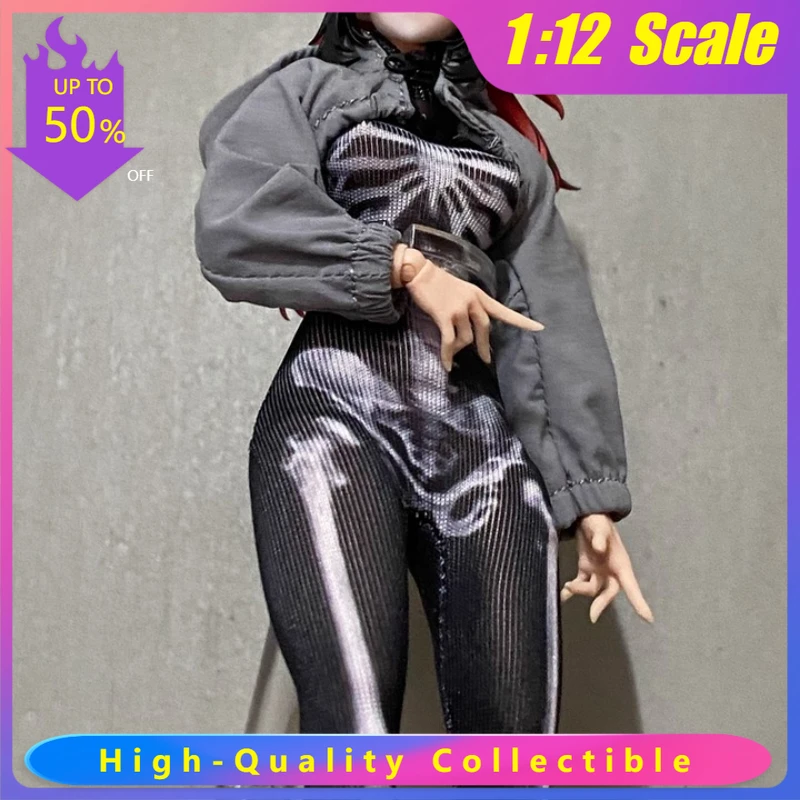 

1/12 Scale 3D Printed Jumpsuit - Elastic Body Suit for 6-inch Female Soldier Figures
