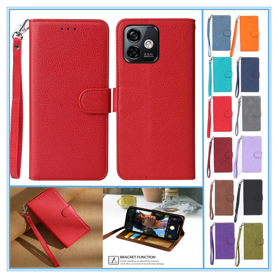 Флип-бумажник для Ulefone Note 16 Pro чехол Etui Ulefone Note 16 Pro Чехол для телефона Note16 Pro, чехол для Note 16 Pro