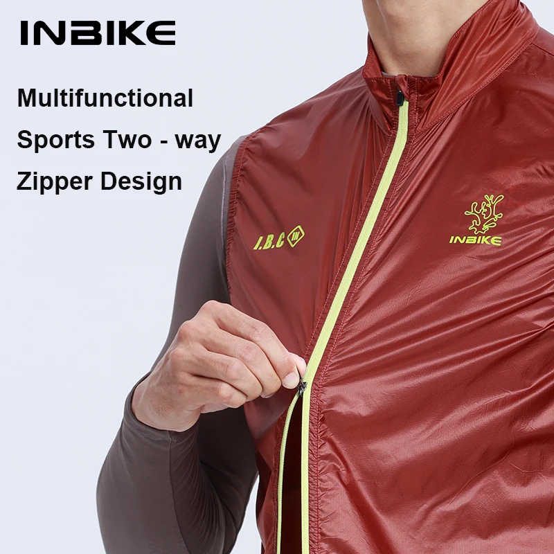 INBIKE الخريف الرجال الدراجات سترة خفيفة الوزن المحمولة يندبروف و Coldproof تنفس دراجة سترة كامل البريدي الدراجات #5