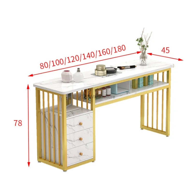 Modern Minimalist Ins Salon Furniture Nail Tables Luxury Single Professional Manicure Table Beauty Salon Fashion Nail Table C