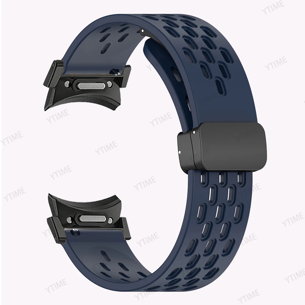 Ремешок силиконовый для Samsung Galaxy Watch 5 Pro 45 мм, браслет с магнитной застежкой для Galaxy Watch 6 5 4 44 мм 40 мм, 43 47 мм