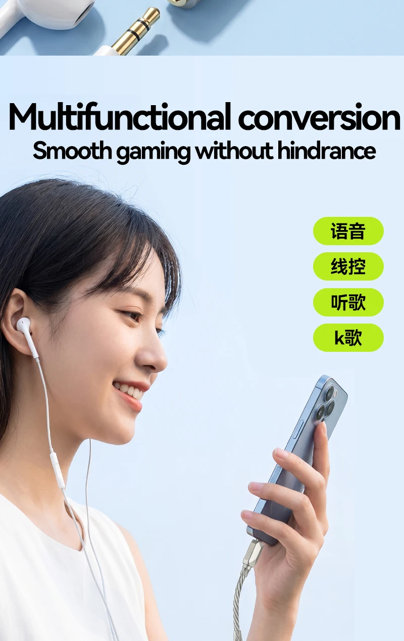 USB C DAC Type-C to 3.5mm Headphoner Amplifier 32Bit 384KHz Dongle DAC KT02H20 HIFI Audio Decoding Adapter Amp