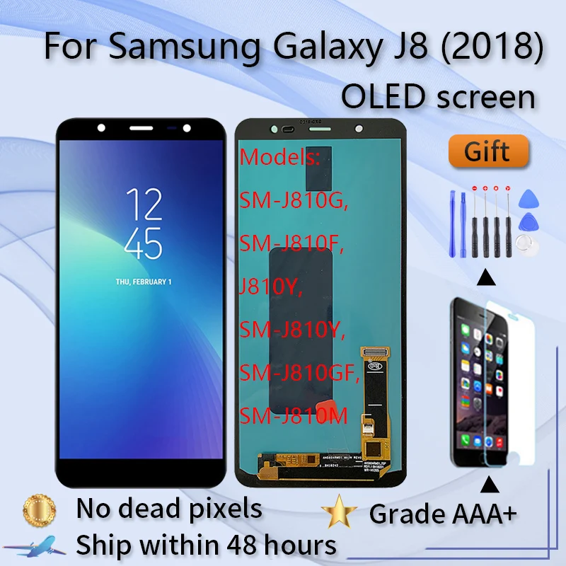 For Samsung Galaxy J8  J810G, J810F, J810Y,  J810GF, J810M LCD display Touch Screen Assembly for Samsung J8 J810F/DS  lcd screen