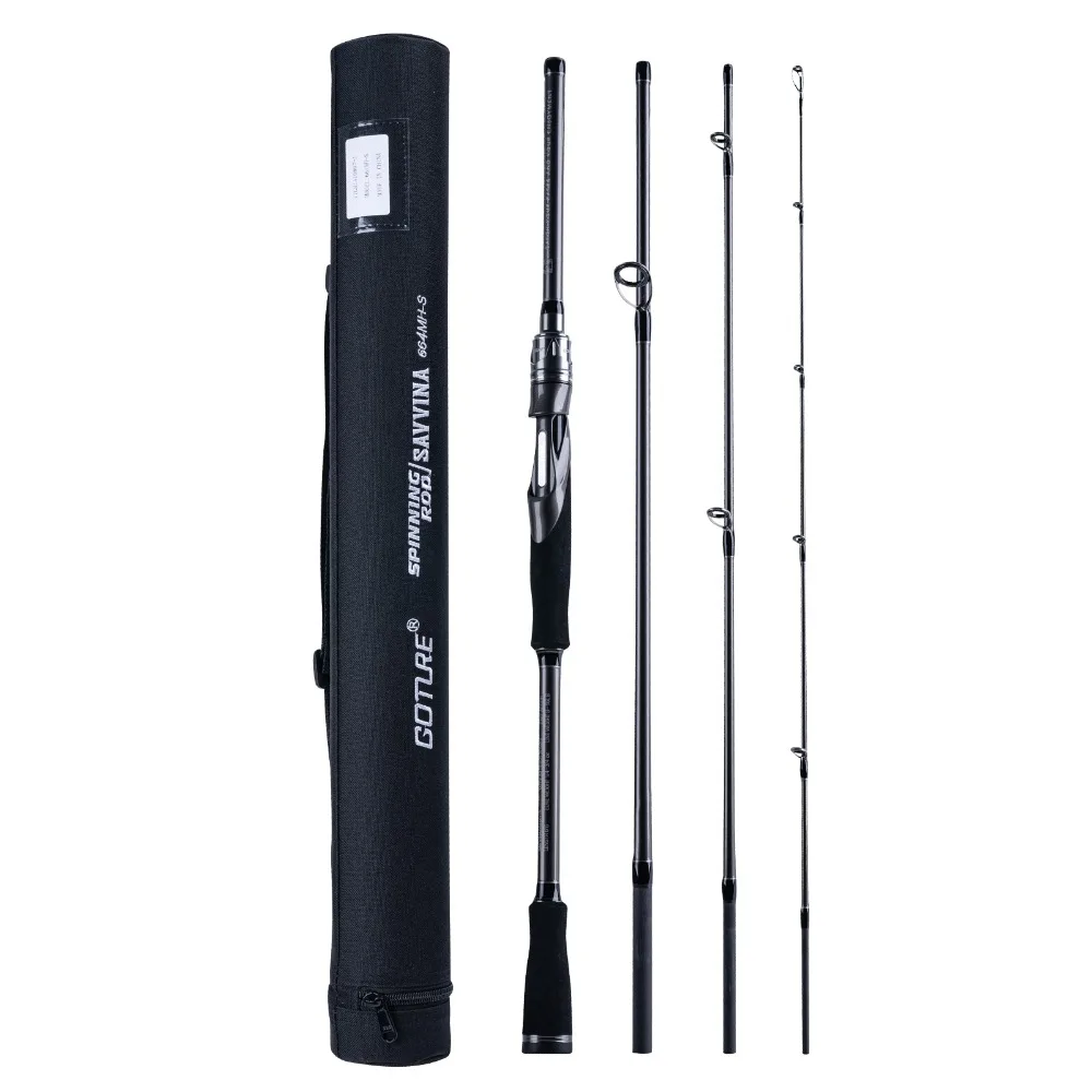 

GOTURE Lure Fishing Rod 1.98m 2.1m 2.4m 2.7m Spinning Casting with Rod Barrel Travel Lure Rod Suitable for Freshwater Seawate