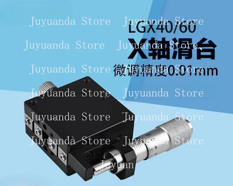 XYZ Axis Displacement Platform LGX40-LGY60-L-C-R80 Manual Slide Precision Optical Mobile Fine-tuning Slide