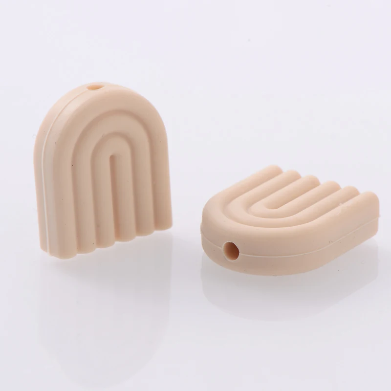 식품 등급 만화 실리콘 비즈 간호 DIY 아기 젖꼭지 클립 체인 쥬얼리 만들기용, 17x20mm 10 개