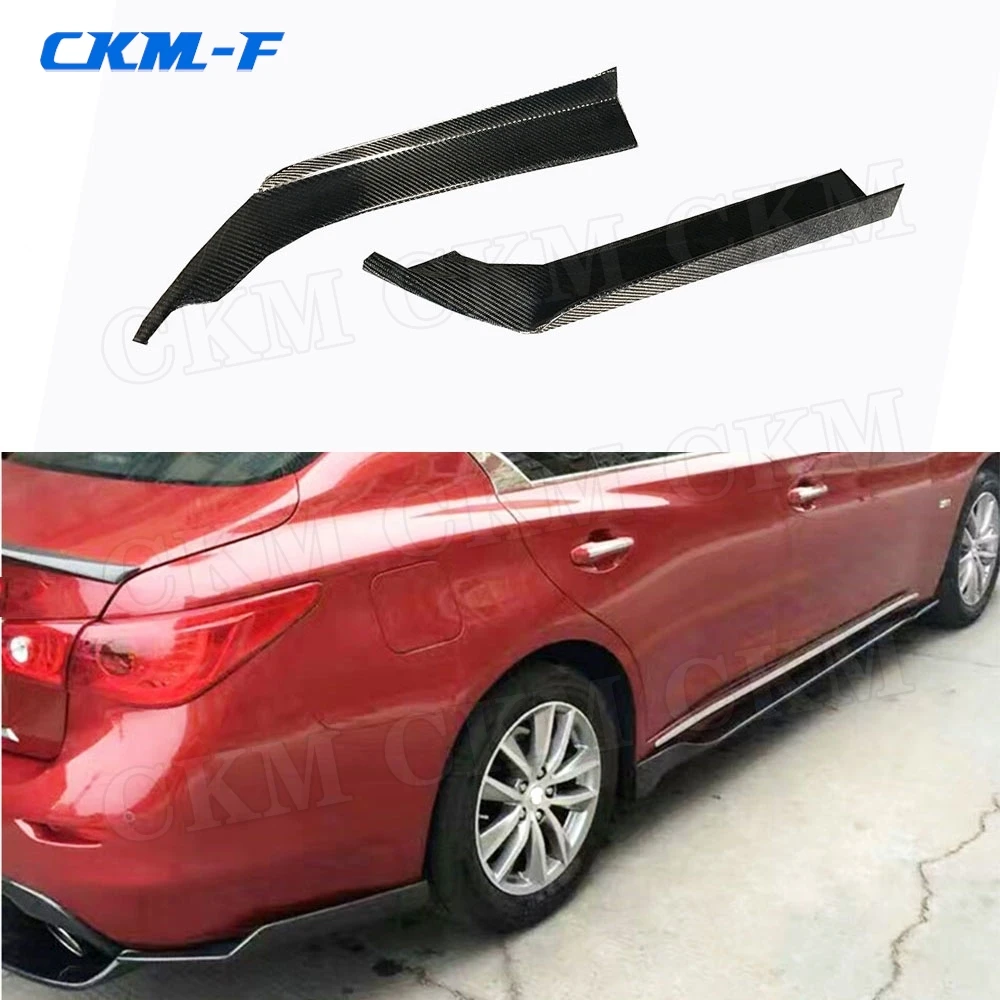 

Car Rear Splitters 2Pcs Universal Car Side Rear Bumper Lip Diffuser Splitter Wrap Diffuser Spoiler Canard Add-on Side Aprons