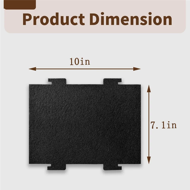 

AB41-6 упаковок сменных фильтров с активированным углем для Whirlpool и Kitchenaid по диапазоне микроволновых печей KMLS311HS, WML55011HS