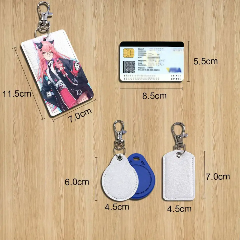 NTE game Neverness to Everness Rectangle ID Card Case Keychain