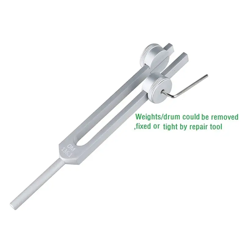 X08A 8Pcs Tuning Fork Set(128Hz, OM 136.1Hz, MI 528Hz, 4096Hz),For Healing Chakra,Sound Therapy,Reliever Stress