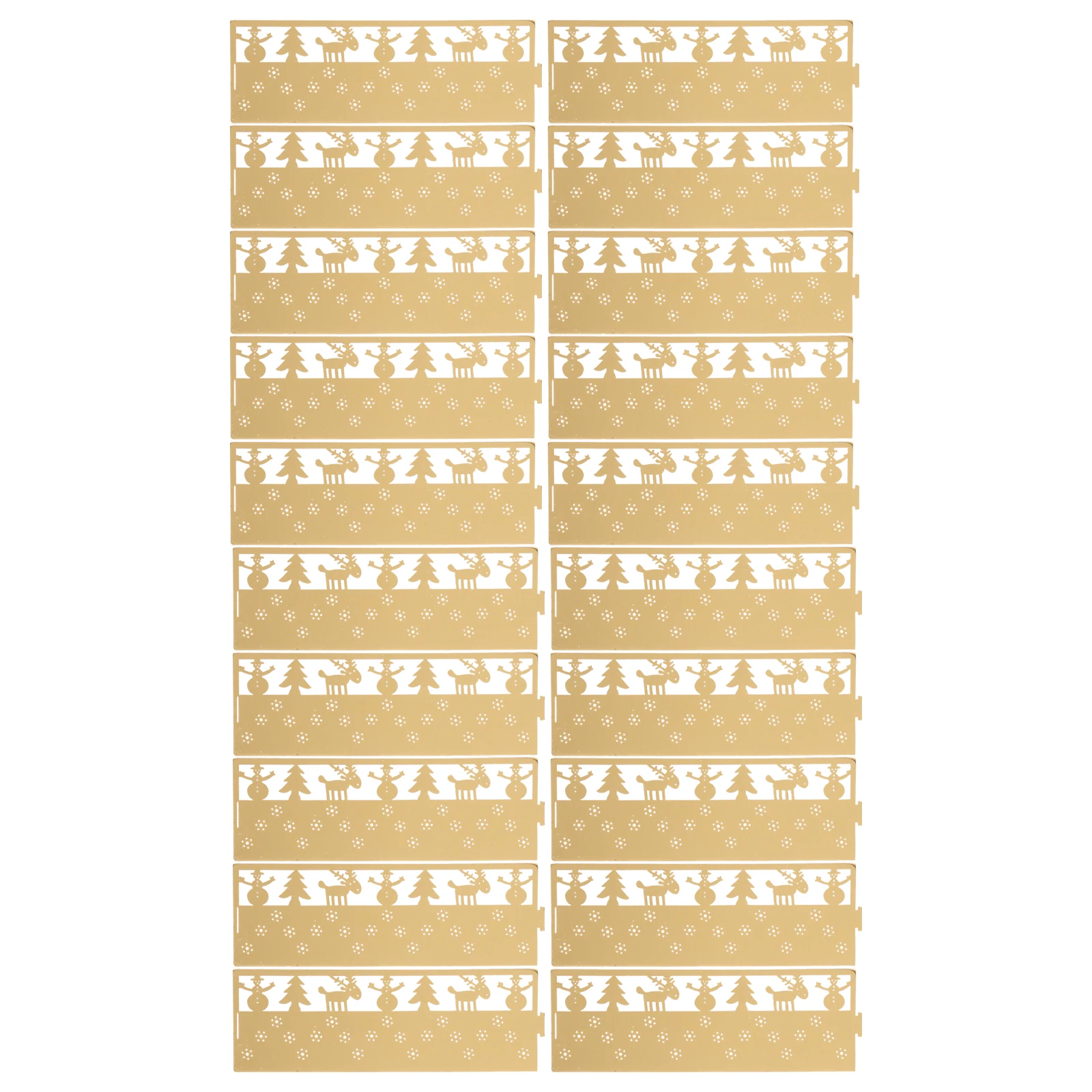 50Pcs Creative Christmas Shade Paper Snowflake Patterns Romantic Home Party Decoration Accessories