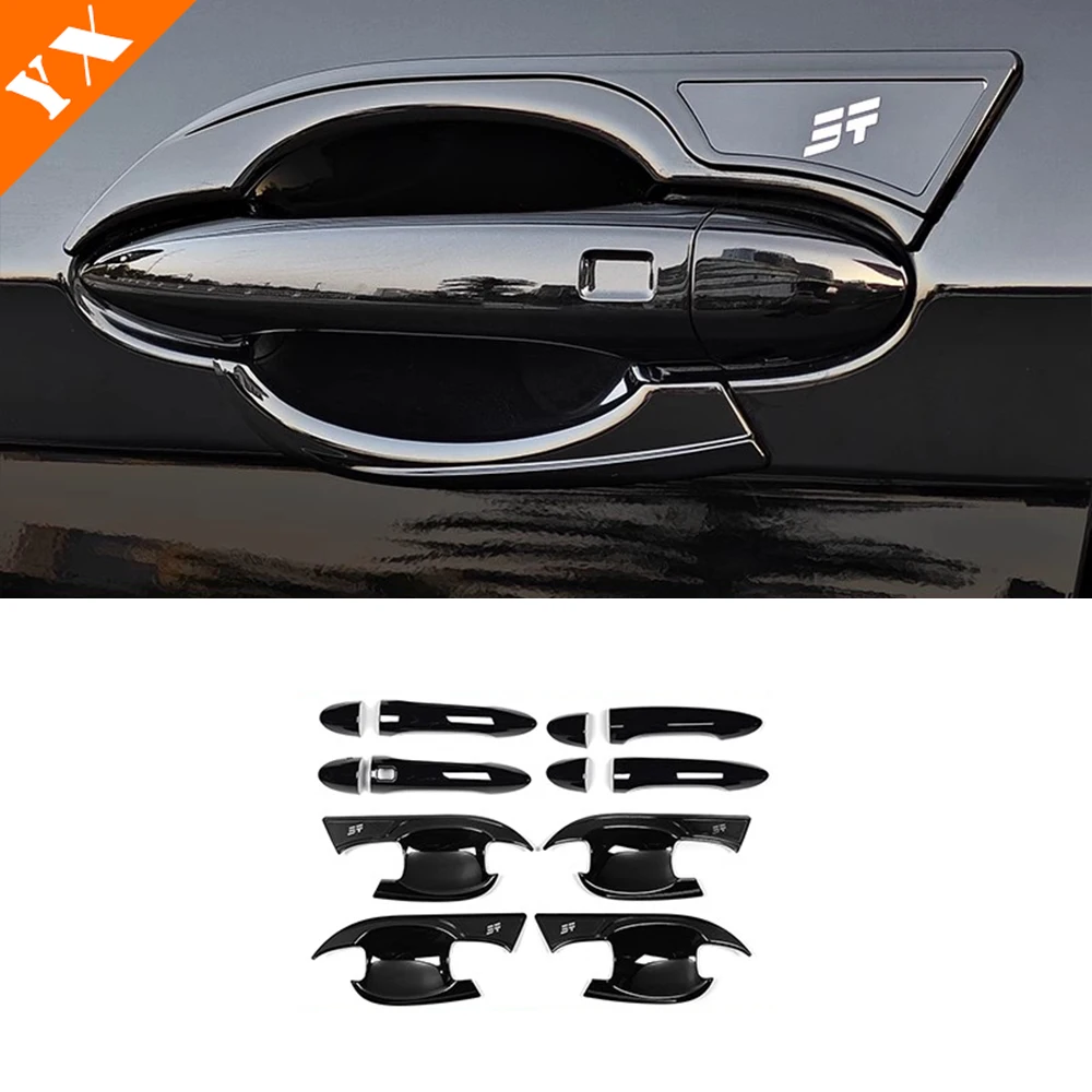 

For Jetour x70 plus 2025 2026 car accessories Black Car Door Handle Cover,Handle Protection Panel,Handle Scratch Resistant Cover