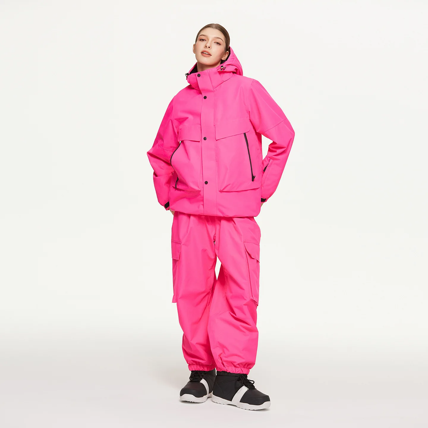 

Outdoor Sport Hooded Jacket Pants Women Snow Suits Winter Warm Mountain Man Ski Sets Waterproof Warn Male Snowboard Costumes